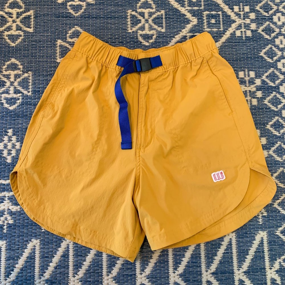 Topo Designs River Shorts - Yellow/Gold XS
